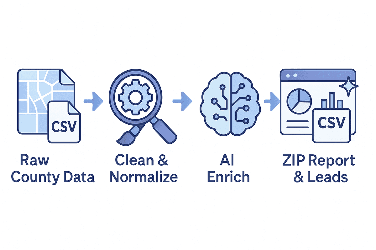 Data-processing pipeline diagram